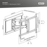 Digitus DA-90454, Soporte de pared negro (mate)