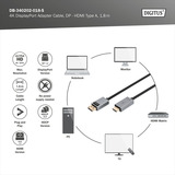 Digitus DB-340202-018-S, Cable negro