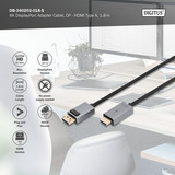 Digitus DB-340202-018-S, Cable negro