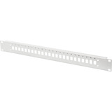 Digitus Placa frontal para 24 acopladores LC/DX, Chapa gris claro