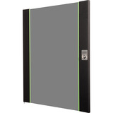 Digitus Puerta frontal de vidrio para carcasa de pared de 19" 16U serie Unique, Panel frontal negro