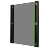 Digitus Puerta frontal de vidrio para carcasa de pared de 19" 16U serie Unique, Panel frontal negro