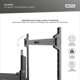 Digitus Soporte de pared para TV de movimiento completo 37" - 80" negro (mate)