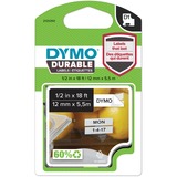Dymo D1 - Etiquetas Durable - Negro sobre blanco - 12mm x 5.5m, Cinta de escritura Negro sobre blanco, Multicolor, Vinilo, Bélgica, -40 - 80 °C, DYMO
