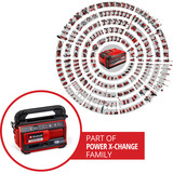 EINHELL Power X-Change Compresor de batería PRESSITO 18/25, 18 Voltios rojo/Negro