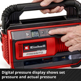 EINHELL Power X-Change Compresor de batería PRESSITO 18/25, 18 Voltios rojo/Negro