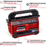 EINHELL Power X-Change Compresor de batería PRESSITO 18/25, 18 Voltios rojo/Negro