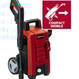 EINHELL TC-HP 130 Limpiadora de alta presión o Hidrolimpiadora Vertical Eléctrico 390 l/h Rojo, Hidrolimpiadora de alta presión rojo/Negro, Vertical, Eléctrico, 5 m, Alta presión, Rojo, 390 l/h
