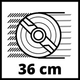 Einhell GC-EM 1536 Cortacésped manual Corriente alterna Negro, Rojo rojo/Negro, Cortacésped manual, 36 cm, 2,5 cm, 6,5 cm, 600 m², 25 - 65 mm