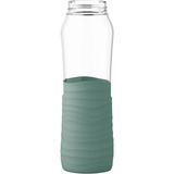 Emsa N3100300, Botella de agua transparente/cian