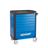 GEDORE workster highline WHL-L7-TS-147, Carros de herramienta azul/Negro