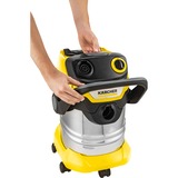 Kärcher 1.628-350.0, Aspiradora en húmedo y en seco amarillo/Acero fino