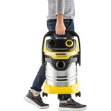 Kärcher 1.628-350.0, Aspiradora en húmedo y en seco amarillo/Acero fino