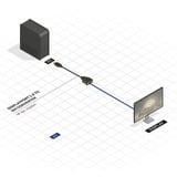 Lindy Adaptador base DisplayPort 1.2 a DVI-D negro