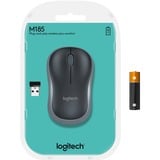 Logitech LGT-M185B Ratones, Ratón azul, Ambidextro, Óptico, RF inalámbrico, 1000 DPI, Negro, Azul, Minorista