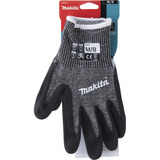 Makita Guantes de trabajo, talla M (8), resistencia al corte F/7 negro/Gris