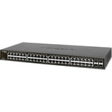 Netgear GS348 No administrado Gigabit Ethernet (10/100/1000) 1U Negro, Interruptor/Conmutador No administrado, Gigabit Ethernet (10/100/1000), Montaje en rack, 1U