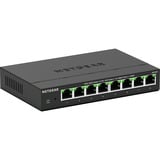 Netgear MS308 No administrado 2.5G Ethernet (100/1000/2500) Negro, Interruptor/Conmutador negro, No administrado, 2.5G Ethernet (100/1000/2500), Bidireccional completo (Full duplex), Montaje de pared