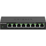 Netgear MS308 No administrado 2.5G Ethernet (100/1000/2500) Negro, Interruptor/Conmutador negro, No administrado, 2.5G Ethernet (100/1000/2500), Bidireccional completo (Full duplex), Montaje de pared