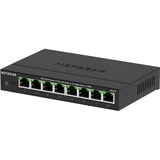 Netgear MS308 No administrado 2.5G Ethernet (100/1000/2500) Negro, Interruptor/Conmutador negro, No administrado, 2.5G Ethernet (100/1000/2500), Bidireccional completo (Full duplex), Montaje de pared