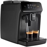 Philips 1200 series Cafeteras espresso completamente automáticas con 2 bebidas, Superautomática negro, Máquina espresso, 1,8 L, Granos de café, Molinillo integrado, 1500 W, Negro