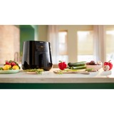 Philips 3000 series HD9270/96 freidora Sencillo 6,2 L 2000 W Freidora de aire caliente Negro negro, Freidora de aire caliente, 6,2 L, 1,2 kg, Rapid Air, 0,5 h, 60 °C