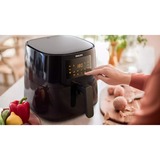Philips 3000 series HD9270/96 freidora Sencillo 6,2 L 2000 W Freidora de aire caliente Negro negro, Freidora de aire caliente, 6,2 L, 1,2 kg, Rapid Air, 0,5 h, 60 °C