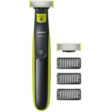 Philips Recorta, perfila y afeita Para cualquier longitud OneBlade, Cortapelo para barba verde claro/Gris oscuro, perfila y afeita Para cualquier longitud OneBlade, Batería, Verde, Gris