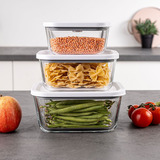 Rommelsbacher Set de recipientes de vidrio para vacío VCG 1, Contenedor transparente