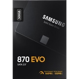 Samsung 870 EVO 500 GB 2.5" Serial ATA III V-NAND MLC, Unidad de estado sólido 500 GB, 2.5", 560 MB/s, 6 Gbit/s