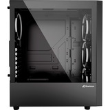 Sharkoon RGB WAVE reacondicionado, Cajas de torre negro