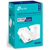 TP-Link TL-PA717KIT 1000 Mbit/s Ethernet Blanco 2 pieza(s), PowerLAN 1000 Mbit/s, IEEE 1901, IEEE 802.3, IEEE 802.3ab, IEEE 802.3u, Tipo C, Gigabit Ethernet, 10,100 Mbit/s, HomePlug AV2