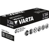 Varta V344 Batería de un solo uso SR421SW Óxido de plata plateado, Batería de un solo uso, SR421SW, Óxido de plata, 1,55 V, 1 pieza(s), 100 mAh