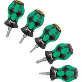 Wera 05008871001 destornillador manual Juego Destornillador estándar negro/Verde, 115 mm, 39 mm, 114 mm, 227 g, Negro / Azul