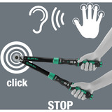 Wera Click-Torque Lock C 3, 05075692001, Llave de torsión negro/Verde