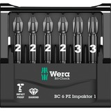 Wera Juego de puntas 6 PZ Impaktor 1, 1/4", 6 piezas, Conjuntos de bits 