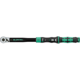 Wera Llave dinamométrica con trinquete reversible Click-Torque Lock C 3, Llave de torsión negro/Verde