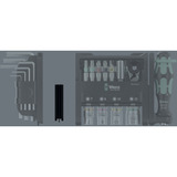 Wera Set modular Tool-Check Imperial 1, con 3 módulos de herramientas, Conjuntos de bits negro/Verde