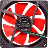 Xilence XPF92.R.PWM Carcasa del ordenador Ventilador 9,2 cm Negro, Rojo negro/Rojo, Ventilador, 9,2 cm, 1800 RPM, 22 dB, 32,1 cfm, Negro, Rojo