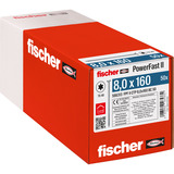 fischer Tornillo para aglomerado PowerFast II 8,0x160 cabeza avellanada TX 