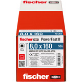 fischer Tornillo para aglomerado PowerFast II 8,0x160 cabeza avellanada TX 
