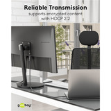 goobay 75696, Adaptador negro
