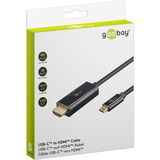 goobay Cable adaptador USB, conector USB-C > conector HDMI, 4K / 60Hz negro