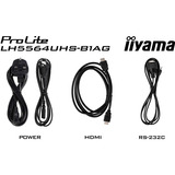 iiyama LH5564UHS-B1AG, Pantalla de gran formato negro (mate)