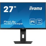 iiyama ProLite XUB2793QS-B7 pantalla para PC 68,6 cm (27") 2560 x 1440 Pixeles Quad HD LED Negro, Monitor LED negro (mate), 68,6 cm (27"), 2560 x 1440 Pixeles, Quad HD, LED, 1 ms, Negro