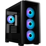 ASUS A23 PLUS TG ARGB BLACK Micro Torre Negro, Cajas de torre negro, Micro Torre, PC, Negro, micro ATX, Mini-ITX, Juego, Multi