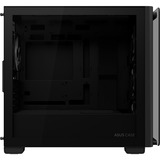 ASUS A23 PLUS TG ARGB BLACK Micro Torre Negro, Cajas de torre negro, Micro Torre, PC, Negro, micro ATX, Mini-ITX, Juego, Multi