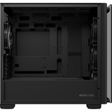 ASUS A23 PLUS TG ARGB BLACK Micro Torre Negro, Cajas de torre negro, Micro Torre, PC, Negro, micro ATX, Mini-ITX, Juego, Multi