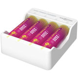 Ansmann Cargador de litio Pure Power Set 4× pilas recargables Mignon AA y módulo de carga blanco/Multi color
