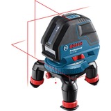 Bosch GLL 3-50P 0 - 50 m, Láser de líneas cruzadas azul/Negro, IP54, LR6 (AA), 1,5 V, 18 h, -10 - 40 °C, 83 x 146 x 117 mm